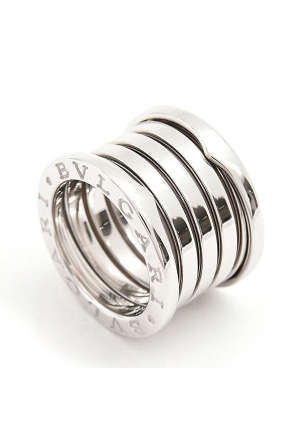 Pre-Owned BVLGARI Women's B-ZERO1 Ring, Size 47/6, White Gold 750WG