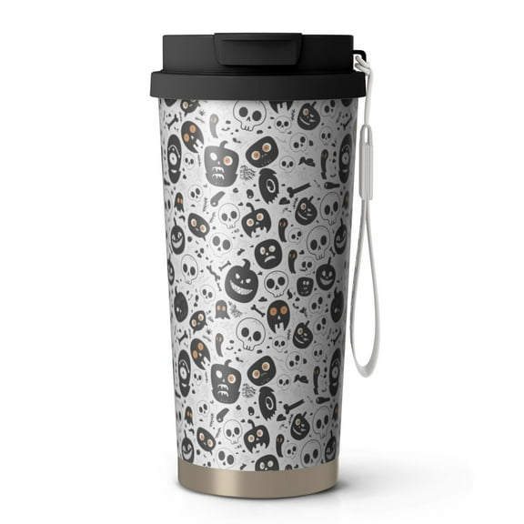 Special To Halloween, 18oz Double Drinking Coffee Mug – Vacuum Insulated Stainless Steel Travel Cup with Leakproof Lid, 316 Steel Thermos Tumbler for Hot & Cold Beverages