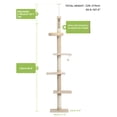 thumbnail image 2 of Schnappi Interactive Adjustable 5-Tier Floor to Ceiling Cat Tower, 2 of 5