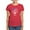 Red, variant on CafePress - American Grown With Canadian Roots T Shirt - Women's Traditional Fit Dark T-Shirt