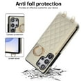 thumbnail image 4 of ELEHOLD Wallet Case for Samsung Galaxy S25 Ultra with Strap, Shockproof PU Leather Flip Kickstand Ring Holder Card Slot Anti-Scratch Non-Slip Protective Carry Case,Beige, 4 of 10