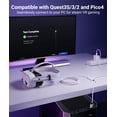 thumbnail image 4 of VR Link Cable with Charging 16FT Compatible with Oculus/Meta Quest 3S/3 Accessories, Quest2/Pro, Pico4, Link Cable for SteamVR, Charge & Link Simultaneously, 4 of 7