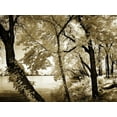 thumbnail image 2 of Hausenflock, Alan 32x25 Black Ornate Wood Framed with Double Matting Museum Art Print Titled - Spring on the River IV, 2 of 4