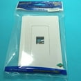 thumbnail image 1 of CAT503S-1 - WALL PLATE 1PORT WHITE DECORA SCREWLESS HOOK AND SNAP-ON MOUNT, 1 of 1