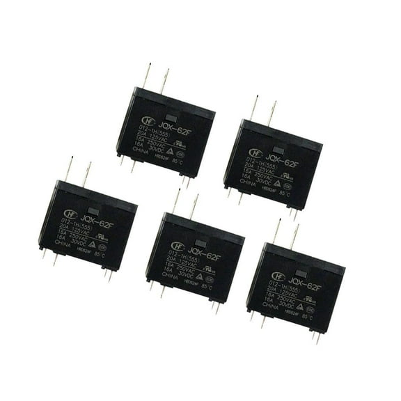 5 piece / heater Relay for microwave oven 12VDC -62F-012-1H