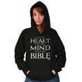 thumbnail image 4 of Open Your Heart Mind Bible Faith Unisex Plus Fleece Graphic Hoodie Brisco Brands 3X, 4 of 5
