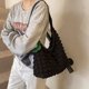 thumbnail image 5 of Bolso Hombro Mujeres Plisadas Algodón Bolsas Acolchadas (), 5 of 9