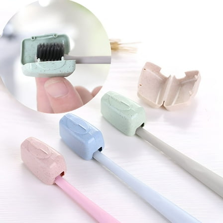 ACDANC 4 Pcs Set Portable Travel Toothbrush Cover Wash Brush Cap Case Box