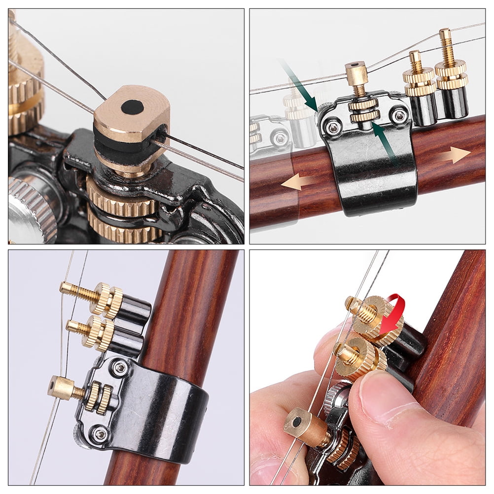 FRCOLOR 2pcs Convenient Multipurpose Practical Erhu String Adjusters Erhu Fine Tuners