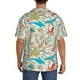 thumbnail image 3 of Fotbe Sea Animal Camisa Estampada de Manga Corta para Hombre, Casual de Verano, Estilo Playero, Sin Arrugas-Medium, 3 of 5