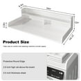 thumbnail image 7 of Washer Dryer Countertop,2-Tier Laundry Countertop Cover,Large Space Laundry Topper for Folding Clothes Over Washer and Dryer,54" W x 27.5" D,White, 7 of 7