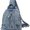 Blue, variant on Vintage Washed Denim Mini Backpack, Convertible Multi-purpose Casual Daypack, Lightweight Small Shoulder Bag Sling Crossbody Purse for Work Travel Daily Commute