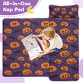 thumbnail image 4 of Halloween Pumpkin Bat Pattern Toddler Nap Mats for Kids Preschool,51"x22" Sleeping Mat Bag or Kids,Toddler Sleeping Bag,Toddler Nap Mat or Daycare, 4 of 6