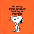 thumbnail image 3 of Peanuts - Looking At Your Dog - Men's Crew Neck Fleece Pullover, 3 of 7