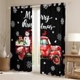 thumbnail image 2 of Manfei Xmas Farm Tractor Curtains Pack of 2 (42x84 Each) for Boys Girls, Merry Christmas Curtains Blackout, Snowman Snowflake Bedroom Curtains, Luxury Home Decor, 2 of 5