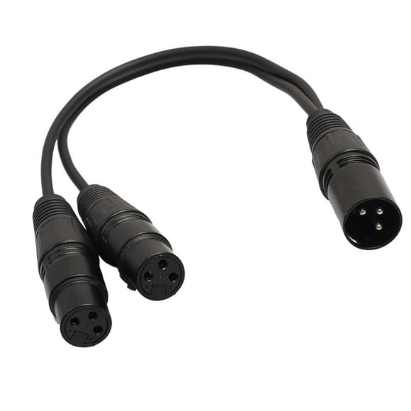 Adaptador de audio XLR Sunnimix Mic Conector Divisor de 1ft