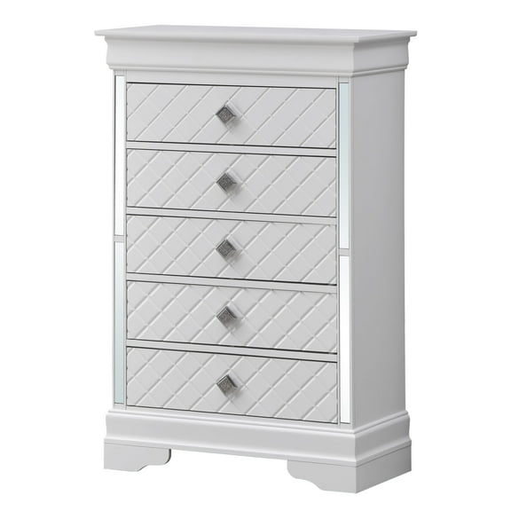 Newboti Furniture Verona G6790-CH Chest, Silver Champagne 35774
