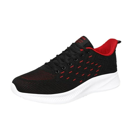 

Fsqjgq Men s Go Walk Max-54601 Men Summer Plus Size Lightweight Comfort Shoes Non Slip Casual Running Shoes Men s 574 V2 Red 44