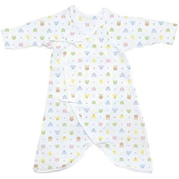 Organic Cotton Gauzie Wrap Gown, Prints, Size Large