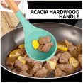 thumbnail image 4 of Juego de utensilios de cocina, 2 utensilios de cocina de madera y silicona, utensilios de cocina antiadherentes y resistentes al calor, 4 of 5