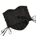 thumbnail image 5 of Luxalzxs Womens Corset Top Black Sexy Bustier Lace Up Y2K Top Strapless Waist Cincher Shapewear Lingerie Bodyshaper Crop Tops, 5 of 5