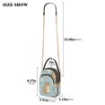 thumbnail image 3 of Women's Crossbody Handbags Shoulder Handbag Multi Pocket Crossbody Bag Cute Capybara and Daisies, 3 of 7