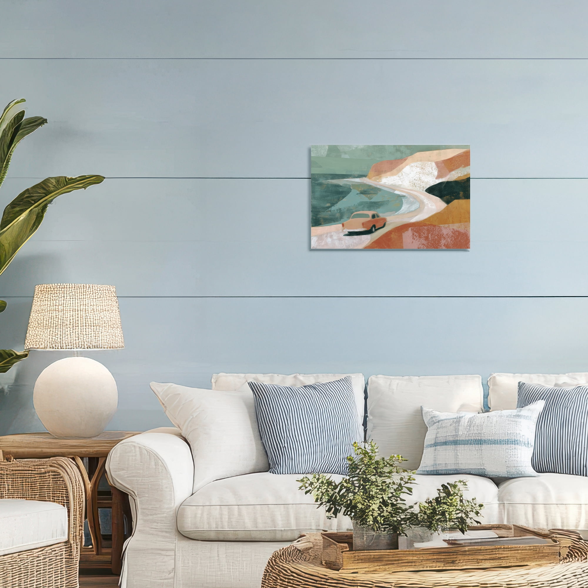 Stupell Industries Classic Car on Coastal Highway Canvas Wall Art, design by Chromatic Storm Studio