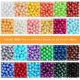 thumbnail image 1 of 1680 piezas 6 mm 24 color sirena ABS teñido perla DIY pulsera collar conjunto de joyería, 1 of 5