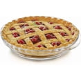 thumbnail image 4 of Clear Deep Pie Dish Glass Bakeware Oven Safe Microwave Refrigerator Freezer Safe Transparent Baking Dish Stackable Dishwasher Safe, 4 of 5