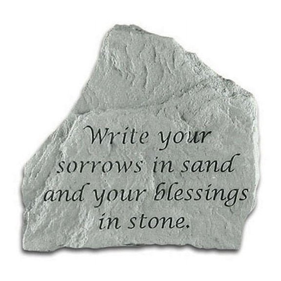 Write Your Sorrows... Memorial Garden Stone