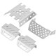 thumbnail image 5 of Placa Protectora de Chasis RC Fugacal de Acero Inoxidable Color Plata, 5 of 8