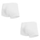 thumbnail image 1 of Sonducket Calzoncillos de algodón Elástico Transpirable Ropa interior Estiramiento Desechables Bragas portátiles Boyshort Calzoncillos Blanco 2Conjunto, 1 of 6