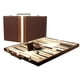 thumbnail image 1 of Set de backgammon DA VINCI, tamaño grande, 18 pulgadas, piel sintética, marrón, 1 of 3