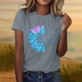 thumbnail image 6 of HOMBOM Womens Tops Graphic Spring Tunic Tops Cute Crewneck Short Sleeve Casual Blouse for Women, 6 of 6