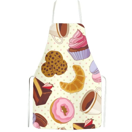 

UDIYO Apron Cooking Apron Soft Touch All Matched Flax Universal Easy Wear Bib Apron Baking Supplies