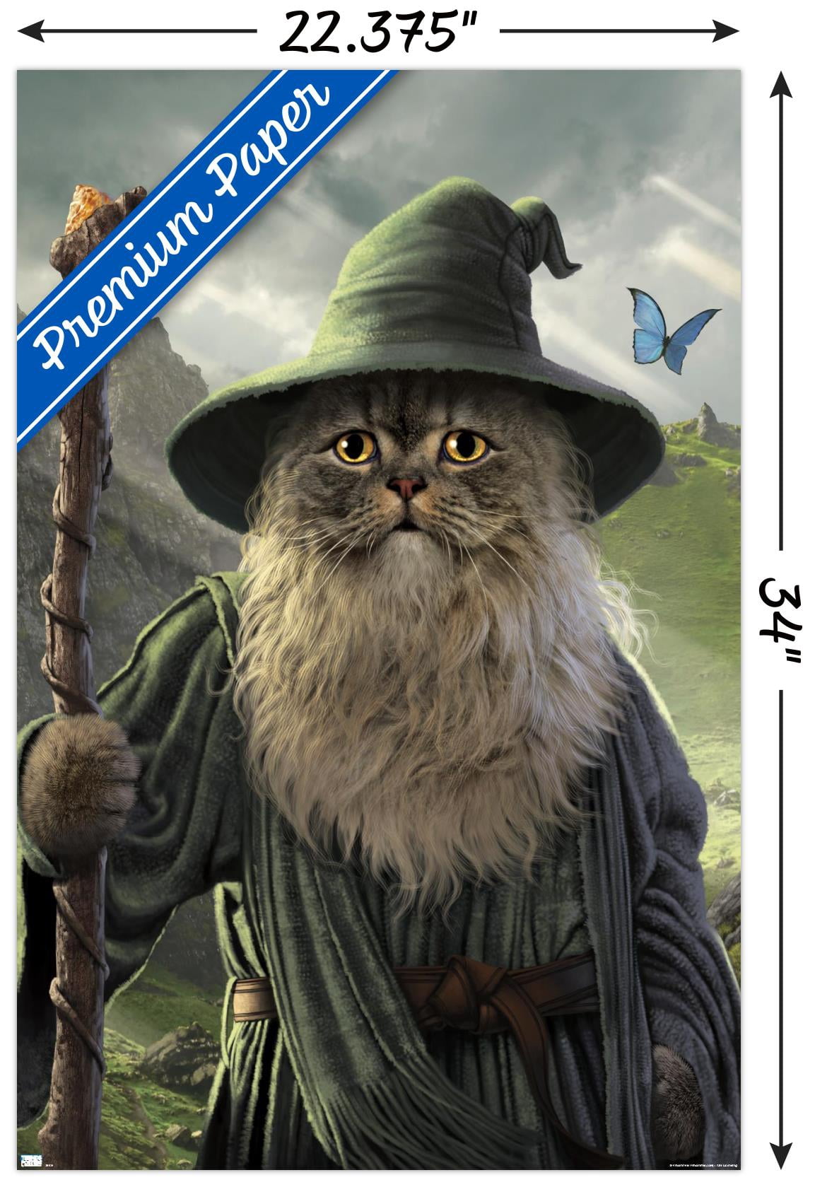 Vincent Hie - Catdalf Wall Poster, 22.375" x 34"