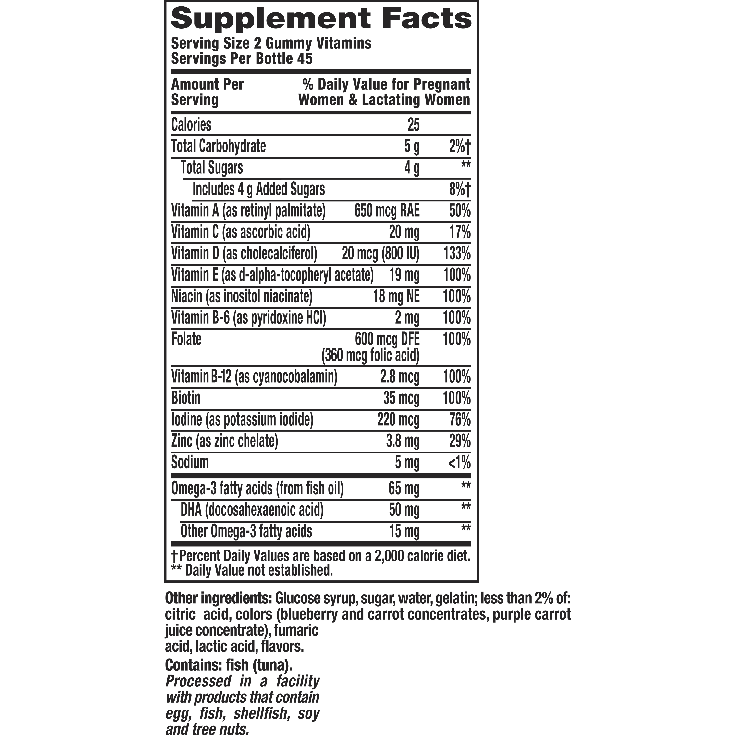 vitafusion PreNatal Gummy Vitamins, Raspberry Lemonade Flavored, Pregnancy Vitamins for Women, 90 Count - image 12 of 13