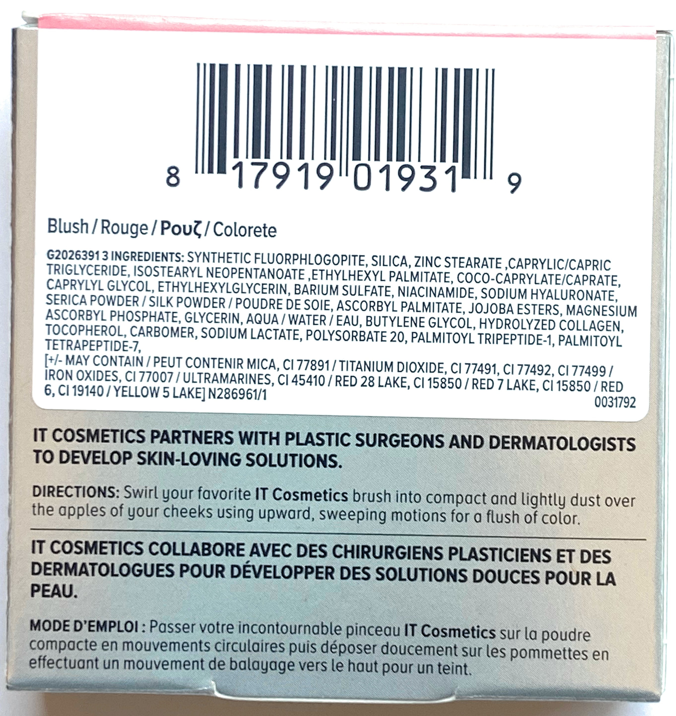 It Cosmetics Bye Bye Pores Blush - Love