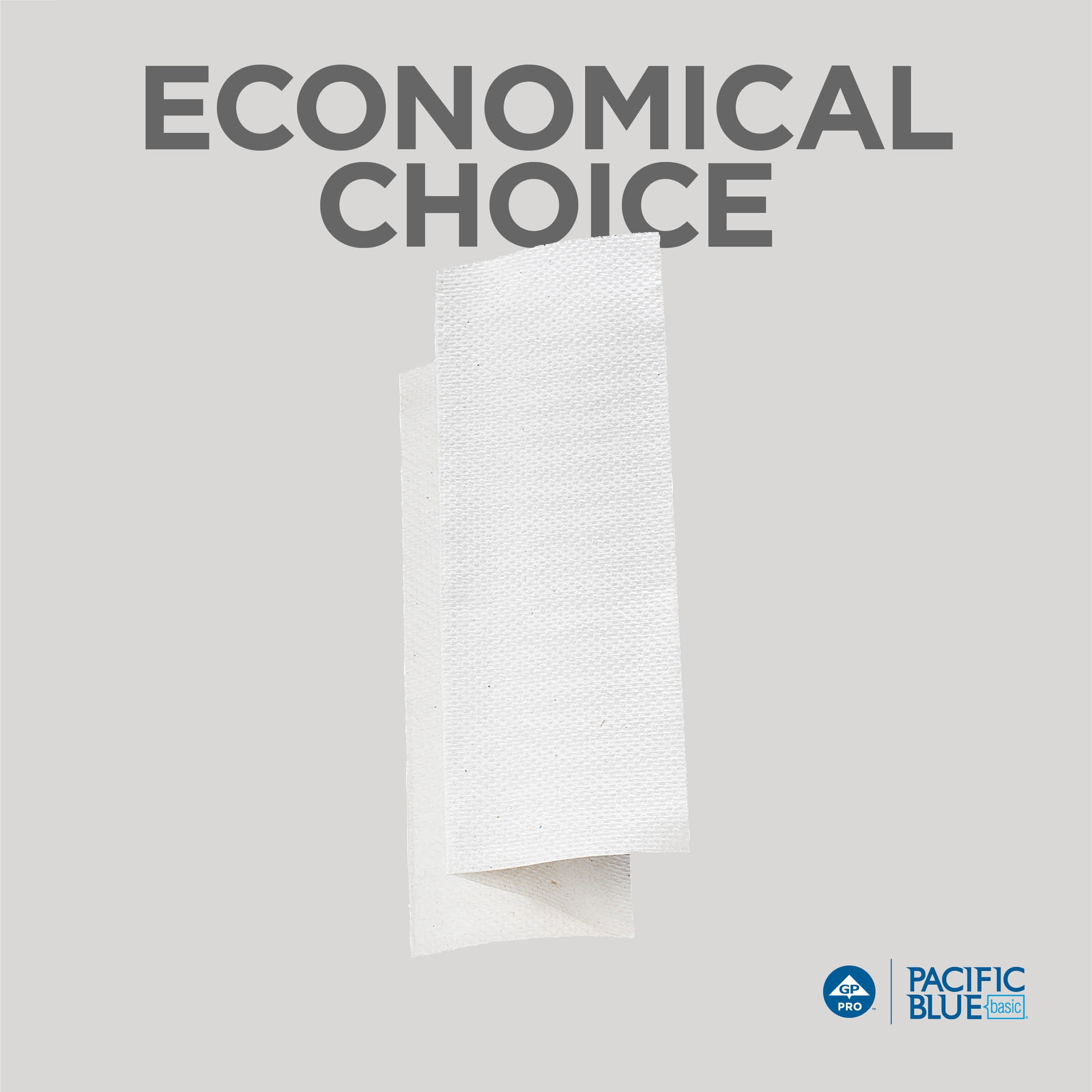 Pacific Blue Basic® Multifold Paper Towels by GP PRO (Georgia-Pacific), White, 4,000 Towels Per Case