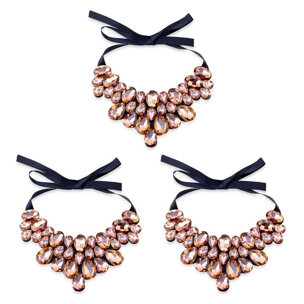 Qarigey Collar de mujer, gargantillas, colgantes, gargantilla para niñas, fiesta, vestido de banquete, accesorios para damas, collares con Type1 NO1