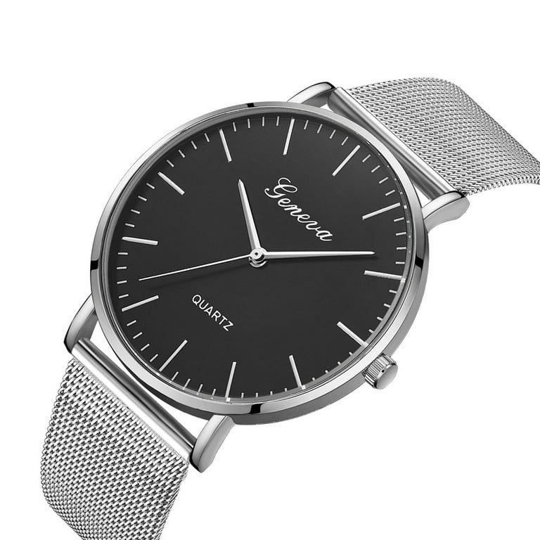 Geneva womens classic quartz stainless hotsell steel wrist watch bracelet watches