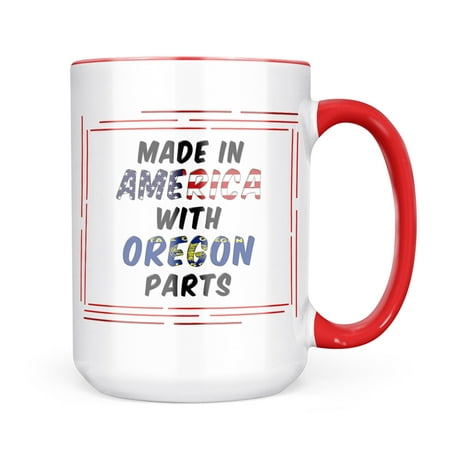 

Neonblond Made in America with Parts from Oregon Mug gift for Coffee Tea lovers