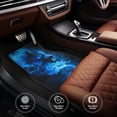 thumbnail image 6 of Yiaed Blue Fire Cool Wolf Print Carpet Floor Mats for Cars, Auto Accessories Front & Rear Car Floor Mats Car Floor Foot Mat Sets of 4 Pieces, 6 of 7