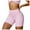 Pink, variant on GEWSEY Biker Yoga Shorts for Women 3" High Waisted Tummy Control Workout Running Athletic Spandex Shorts (Black, S)