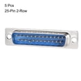 thumbnail image 2 of D-sub Connector Male Plug 25-pin 2-row Solder Type Blue 5pcs, 2 of 3