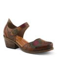 thumbnail image 3 of Spring Step L'Artiste Cabracho Mary Jane Heels | Floral Embossed Leather Pumps with Adjustable Strap, 3 of 9