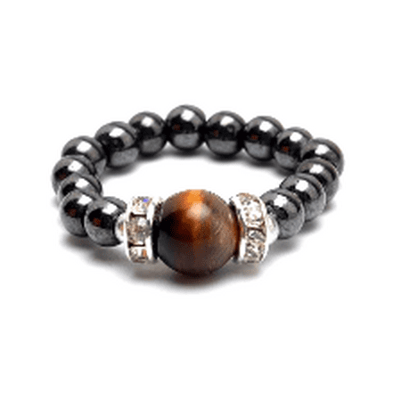 Hematite Ring - Tiger Eye Hematite Magnetic Ring