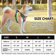 PoyPet No Pull Dog Harness,No Choke Reflective Dog Vest,Adjustable Soft Padded Pet Harness with Easy Control Handle for Small Medium Large Dogs,Pink M