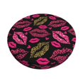 thumbnail image 2 of Round Bar Stool Seat Covers, Bright leopard lips black Elastic Round Chair Cover Stool Seat Slipcover Bar Stool Cushions Round Pad for 12-14 inch, 2 of 7