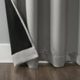 thumbnail image 6 of Sun Zero Oslo Extreme 100% Blackout Grommet Curtain Panel, 52"X63", Silver Gray, 1-Piece Single Panel, 6 of 10